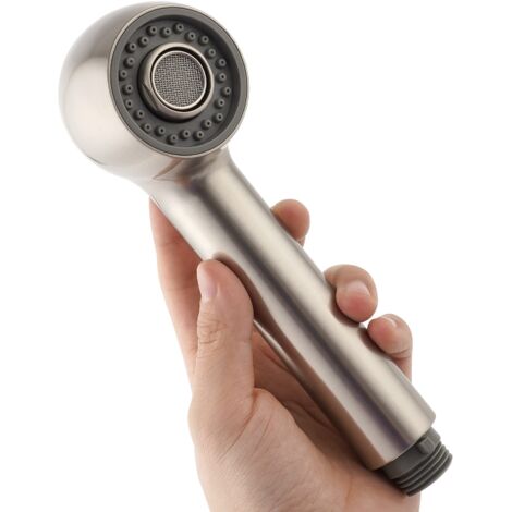 Douchette extractible de rechange pour robinet de cuisine à douchette extractible, filetage G1/2 ou 13/16 pouce, jet aéré à 2 fonctions, finition nickel brossé… (1/5)