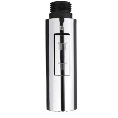 Douchette pour robinet de cuisine, 2 modes de fonctionnement. ABS de haute qualité, finition brossée multicouche, installation facile, garantie à vie. Forme cylindrique. (1/5)