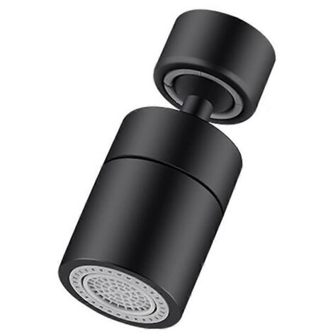 Douchette de robinet de cuisine avec filtre, protection anti-éclaboussures rotative et réglable, buse de robinet, mitigeur d'évier noir B (1/5)