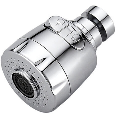 Filtre à eau pour robinet, filtre pivotant à 360°, filtre à eau pour robinet, régulateur de débit et embout de pulvérisation pour robinet d'économie d'eau pour cuisine et salle de bain, 2 modes (1/5)