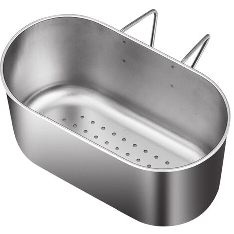Passoire d'évier multifonctionnelle en acier inoxydable, panier à déchets, panier filtre pour cuisine et salle de bain, support d'angle (1/5)
