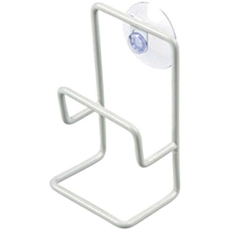 Égouttoir à éponges BoSaiD en métal avec ventouses pour évier, étagère pour divers articles (1/4)