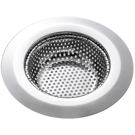 Panier - Passoire d'évier en acier inoxydable - Grand panier récupérateur d'aliments avec revêtement galvanisé durable (1/4)