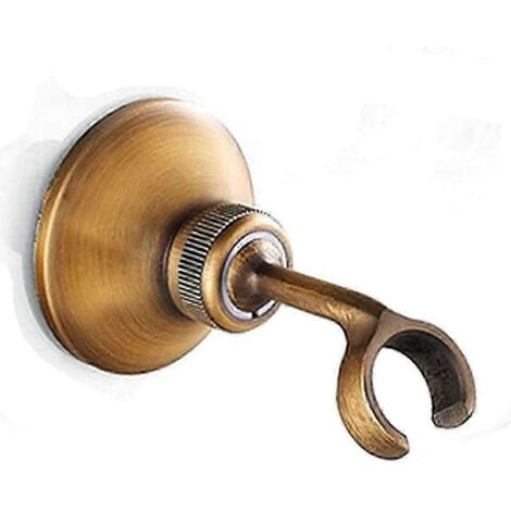 Support de pommeau de douche en bronze, support mural pour pommeau de douche (1 pièce, bronze) (1/4)