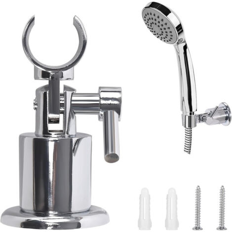 Support de pommeau de douche à 180° en métal avec vis de serrage (1/5)