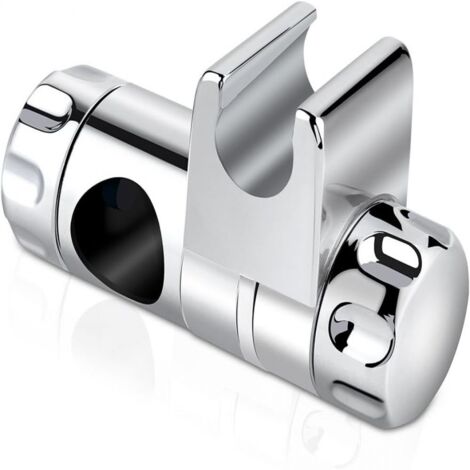 Support de pommeau de douche élégant, construction en laiton pour une durabilité inégalée, conception antidérapante assurant une fixation sûre, support de pommeau de douche chromé (1/5)