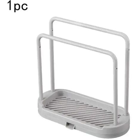 1 porte-serviettes amovible pour la cuisine, les torchons et l'évier. Étagère de rangement pour éponges et brosses à récurer de salle de bain. (1/5)