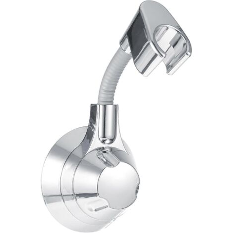 Support de douchette, support de douchette à main réglable à 360°, amovible, sans perçage, ventouse puissante, fixation murale. (1/5)