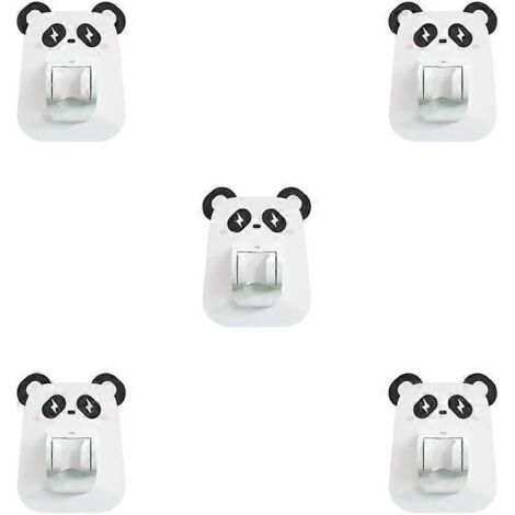Support mural autocollant pour pommeau de douche (lot de 5), sans perçage, amovible et décoratif, avec buse de rechange. (1/5)