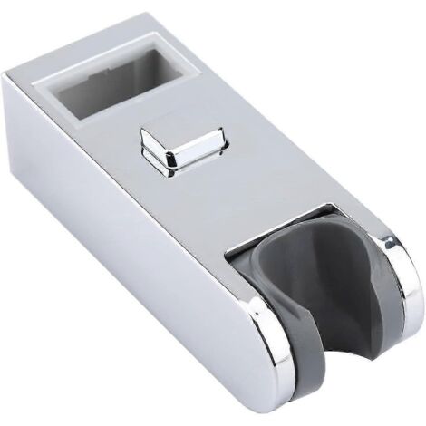Support de douchette remplaçable chromé ABS pour pommeau de douche, hauteur réglable, barre de douche coulissante, support de pommeau de douche, douchette de rechange pour salle de bain (1/5)
