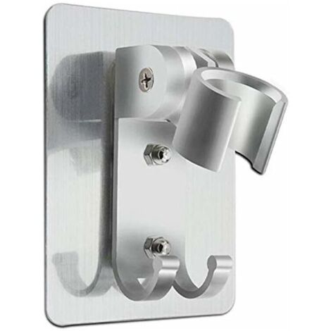 Support de douche mural amovible avec angle réglable, fixation murale robuste et étanche pour salle de bain d'hôtel. (1/5)