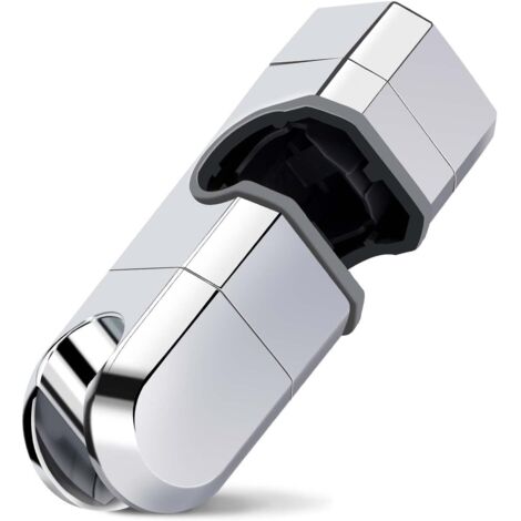 Support de pommeau de douche réglable 20-25 mm, pièce de rechange pour barre coulissante universelle en ABS, chromée. (1/5)