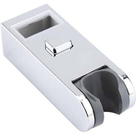 Support de pommeau de douche, fixation coulissante réglable pour pommeau de douche à main, 30 x 15 mm, ABS chromé (1/5)