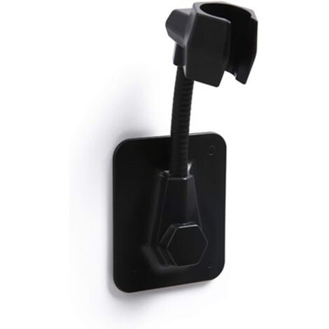 Support de pommeau de douche réglable pour salle de bain, support mural pour douchette à main, supports de douche, accessoires de salle de bain pour outils de douche (noir) (1/5)