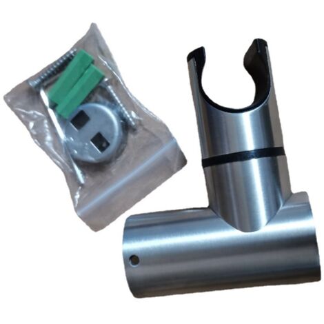 Support de douche, support de pommeau de douche, fixation pour salle de bain, dimensions standard, accessoires de salle de bain, plastique mat. (1/4)