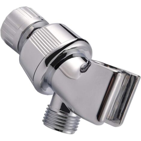 Support de bras de douche pour douchette à main, support de montage réglable, adaptateur de bras de douche avec rotule, 1/2 pouce (1/5)