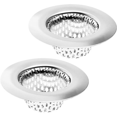 Lot de 2 paniers filtrants de 5 cm (2 pouces) pour évier de salle de bain ou buanderie. (1/5)