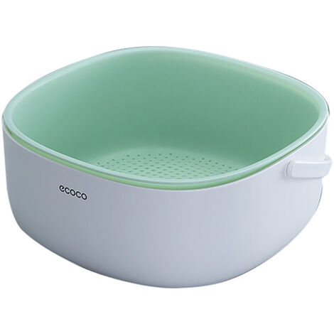 Panier d'égouttage Silsil avec poignée, égouttoir pliable pour la cuisine, panier à légumes, panier-filtre, outil - Vert (1/5)