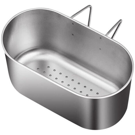 Panier d'égouttoir de cuisine en acier inoxydable 304, support de filtre à déchets suspendu, porte-filtre (1/5)