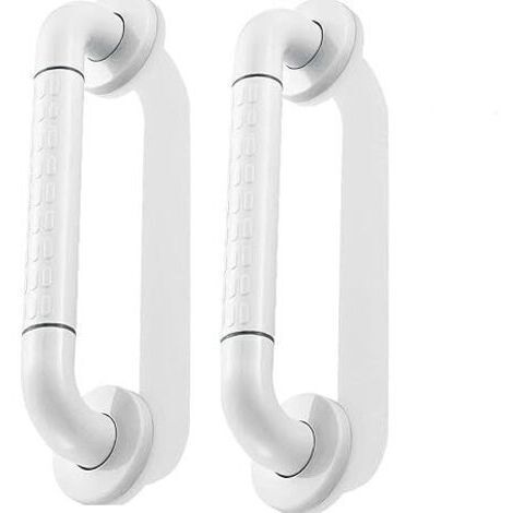 Poignée de douche à ventouse, barre d'appui WC en acier inoxydable avec éclairage fluorescent, 40 cm-AquaForge (1/5)