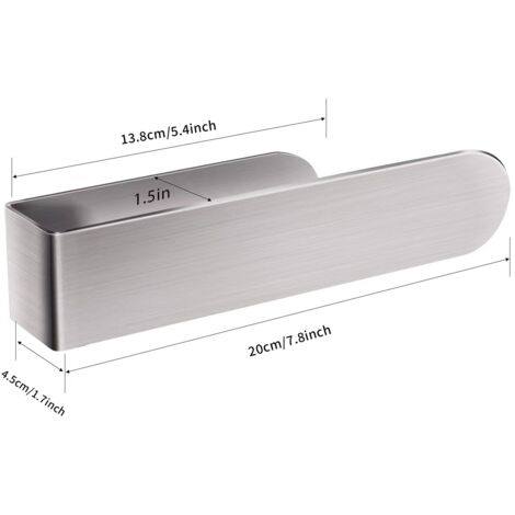 Porte-serviettes sans perçage en acier inoxydable 304-AquaForge (1/3)