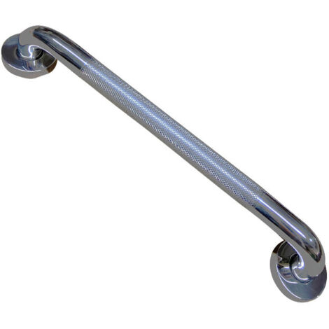 Barre d'appui de douche antidérapante, accoudoir robuste intégré aux toilettes, accoudoir de salle de bain élégant, finition nickel brossé, poignée auxiliaire multifonctionnelle-AquaForge (1/3)