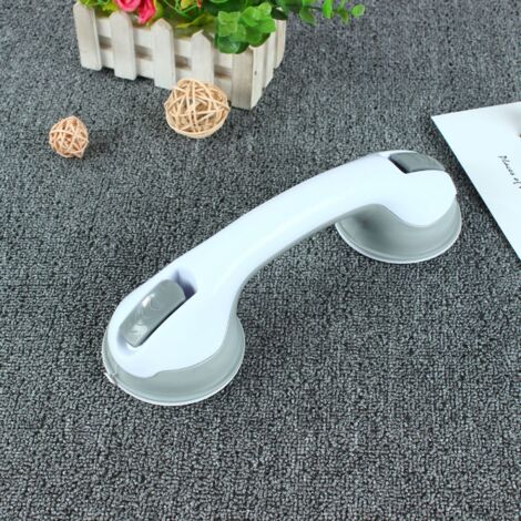Poignée de douche avec 2 ventouses de sécurité, poignées amovibles pour salle de bain, baignoire, douche, enfants et personnes âgées, sans perçage-AquaForge (1/5)