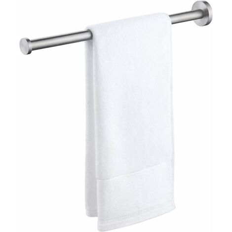 Porte-serviettes mural de salle de bain en acier inoxydable brossé SUS304, 40 cm de rangement-AquaForge (1/5)
