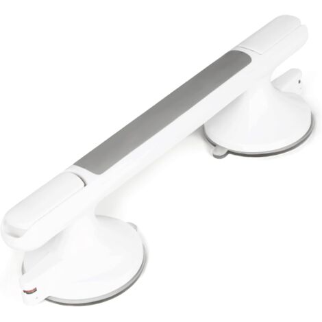Barres d'appui de douche, poignées de douche de salle de bain, barres d'appui à ventouses avec indicateurs, poignées de douche pour personnes âgées-AquaForge (1/5)