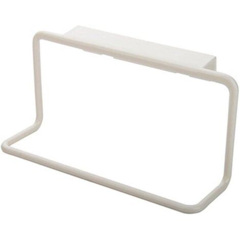 Porte-serviettes de porte - Organisateur de salle de bain ou de cuisine - Blanc - Fabrication créative et raffinée-AquaForge (1/4)