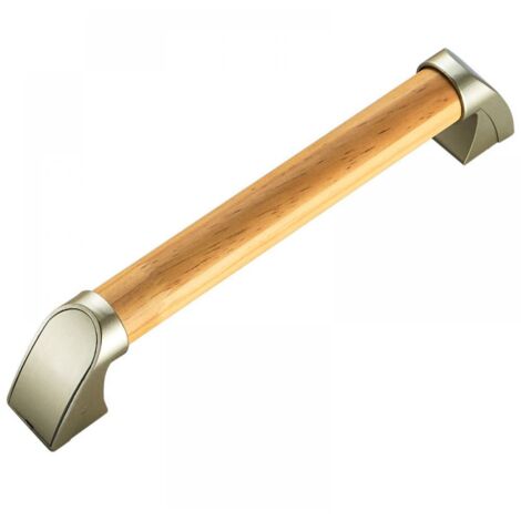 Barres d'appui de salle de bain en bois, poignées de douche pour personnes handicapées et âgées, barres d'appui de sécurité antidérapantes et étanches pour escaliers et couloirs, 34 cm-AquaForge (1/5)