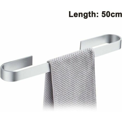 Porte-serviettes - Porte-serviettes de salle de bain sans perçage 40/50 cm pour salle de bain, buanderie, cuisine. Facile à assembler (serviettes non incluses).-AquaForge (1/4)