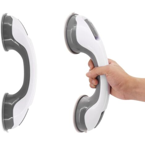Lot de 2 poignées de douche à ventouse, sans perçage. Poignées de douche pour salle de bain.-AquaForge (1/4)