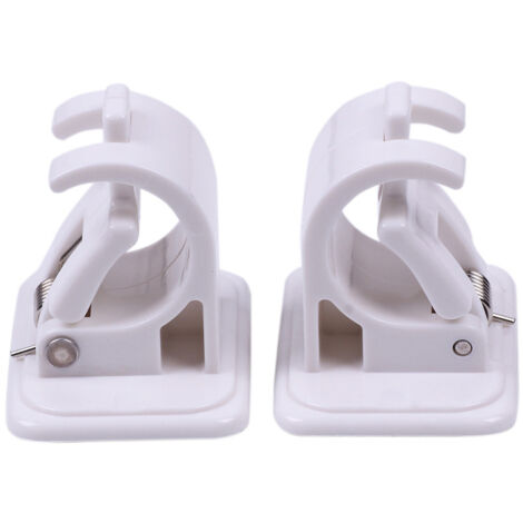 Clip de fixation pour barre porte-serviettes, crochet de suspension pour barre porte-serviettes, auto-adhésif-AquaForge (1/4)