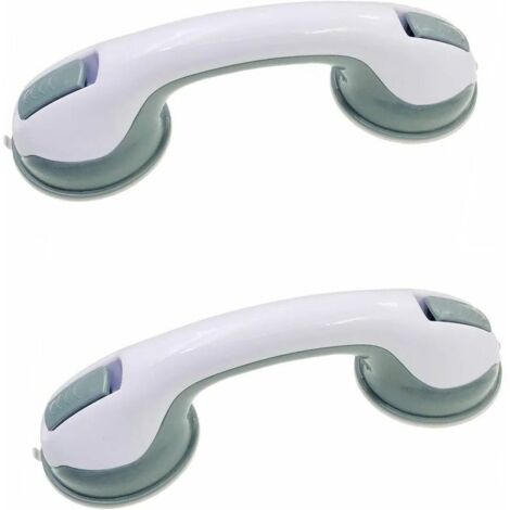 Lot de 2 barres d'appui de salle de bain avec ventouses. Ventouses robustes. Barres d'appui de sécurité pour personnes âgées et personnes handicapées. Barres d'appui de douche avec ventouses.-AquaForg (1/5)