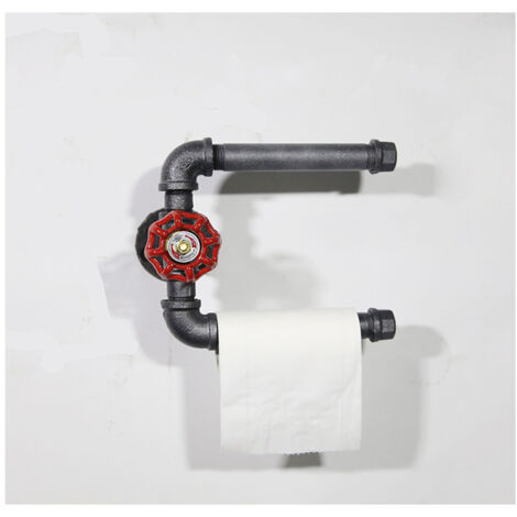Porte-essuie-tout créatif rétro industriel en tuyau d'eau personnalisable-AquaForge (1/4)