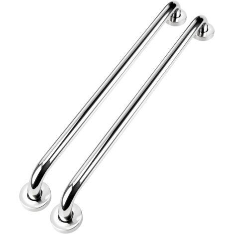 Poignée de sécurité pour salle de bain, acier inoxydable (lot de 2) Poignée de douche Poignée de sécurité pour baignoire, douche, toilettes, 60 cm-AquaForge (1/5)