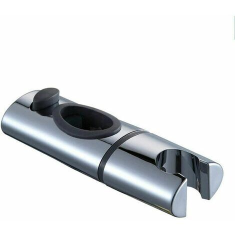 Support de pommeau de douche en ABS chromé, support de barre de douche, support de pommeau de douche rotatif à 360° pour salles de bains ovales (1/5)