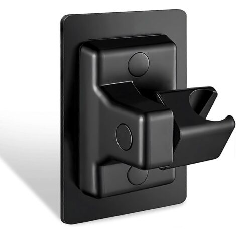 Support de douche de rechange à angle réglable, support de douchette à main à fixation robuste sans perçage, support de douche à fixation sans perçage (1/5)