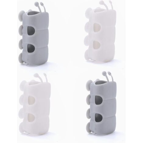 Support de douche en silicone avec ventouse, fixation sans perçage pour pommeau de douche standard - Hauteur réglable - Installation sans perçage (1/5)