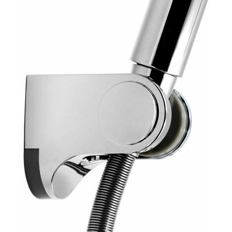 Support mural universel réglable TRIO pour pommeau de douche fixe chromé ABS pour salle de bain (1/5)