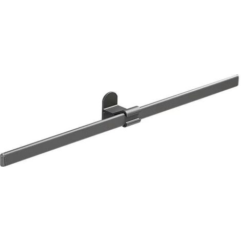 Porte-serviettes de salle de bain, gris, à une seule barre, 40 cm-AquaForge (1/4)