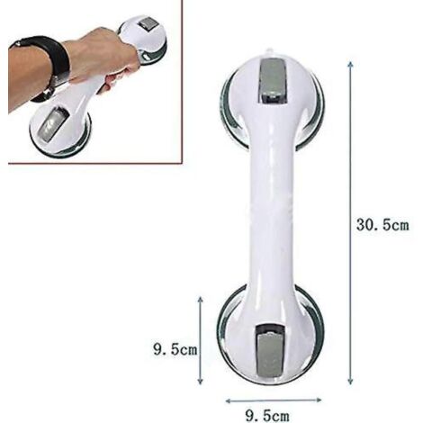 Barre d'appui à ventouse pour salle de bain, toilettes, douche, baignoire-AquaForge (1/4)