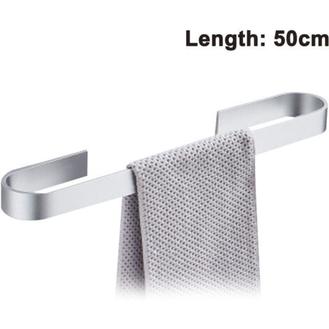 Porte-serviettes, porte-serviettes de bain, sans perçage, 40/50 cm-AquaForge (1/5)