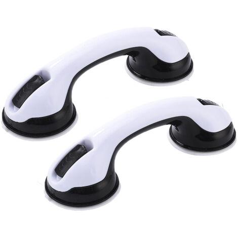 Barres d'appui de douche et de baignoire - Lot de 2 barres de 30 cm (12 pouces) avec ventouses puissantes, barre d'équilibre et de sécurité pour personnes âgées ou blessées.-AquaForge (1/5)