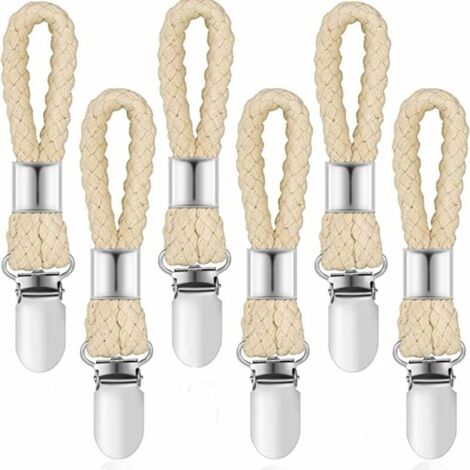 Lot de 6 porte-serviettes, pinces à serviettes, supports à serviettes, pinces à torchons pour la cuisine, la salle de bain et la maison-AquaForge (1/5)