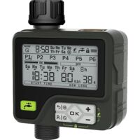 Programmateur d'arrosage automatique avec capteur de pluie, programmateur d'arrosage automatique, contrôleur de système d'irrigation, 6 programmes indépendants
