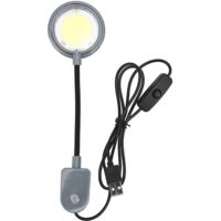 Lampe LED pour aquarium avec pince, haute luminosité, lumière douce, flexible, mini lampe pour aquarium, eau douce et eau de mer