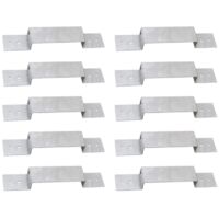 Lot de 10 supports de fixation pour poteaux de clôture de jardin, pour la sécurité de votre maison (4 poteaux).