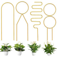 Support pour plantes, anneau en fer pour pergola, support pour plantes grimpantes en pot fixé sur pergola, gar